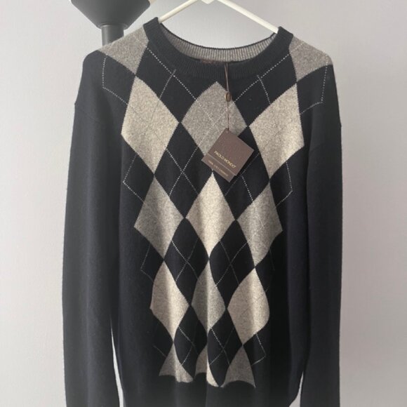 Argyle Cashmere Sweater - Paolo Mondo - Picture 1 of 5